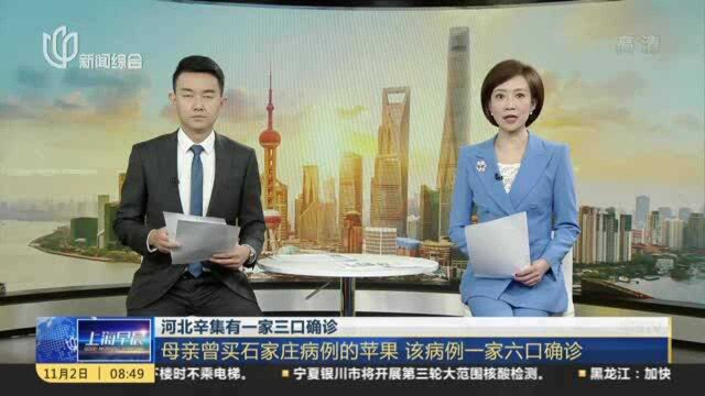 河北辛集有一家三口确诊:母亲曾买石家庄病例的苹果 该病例一家六口确诊