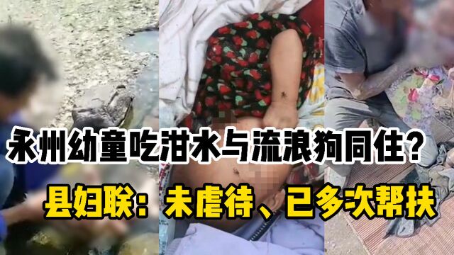 永州幼童吃泔水与流浪狗同住 暂由福利院抚养 律师:可给予临时监护