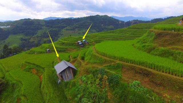 山里的一个小木屋,处在大山里,隐居的好地方