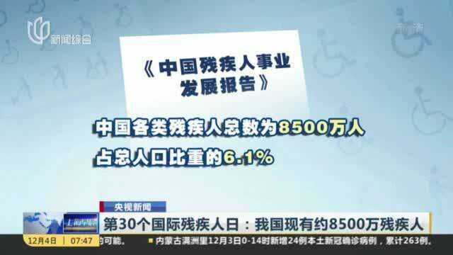 第30个国际残疾人日:我国现有约8500万残疾人