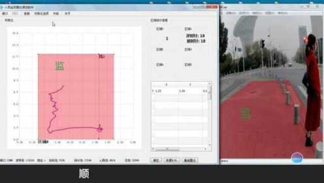 人员监测雷达在斑马线行人等候区域进行人员计数的应用演示