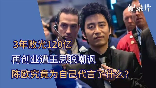 陈欧:最年轻CEO,3年败光120亿,再创业遭到王思聪立贴嘲讽#万物真实原创视频征集#