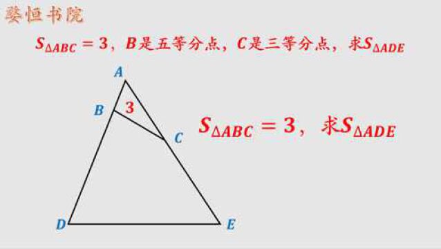 小学经典几何模型,鸟头模型,记住结论用处很大