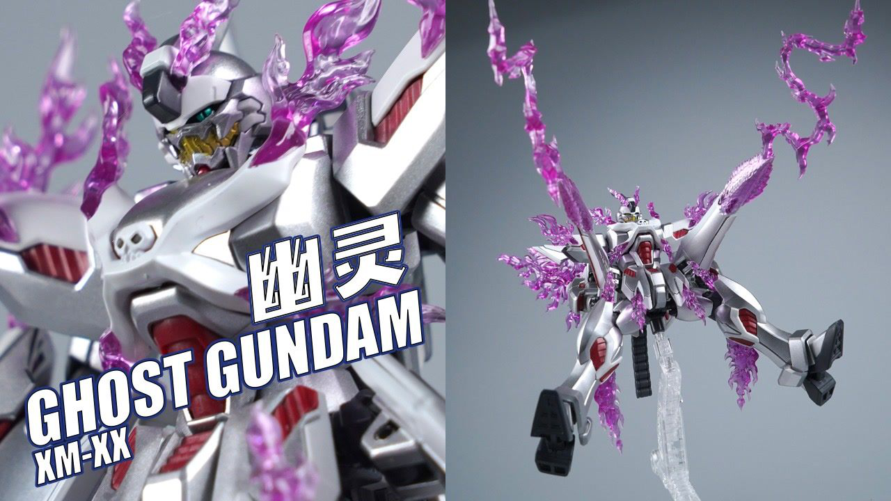 评头论足模玩分享 身披紫色鬼火的银色幽灵高达!实在帅炸!