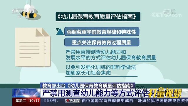 《幼儿园保育教育质量评估指南》出台,构建科学保教质量评估体系