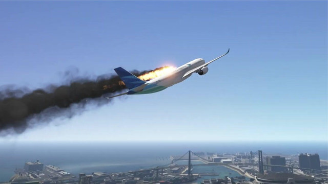 模拟器疯狂的a330飞机横冲直撞坠毁在温伍德山