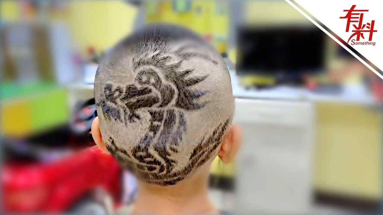 二月二真的可以剃"龙头"!理发师给小朋友定制可爱"龙"发型