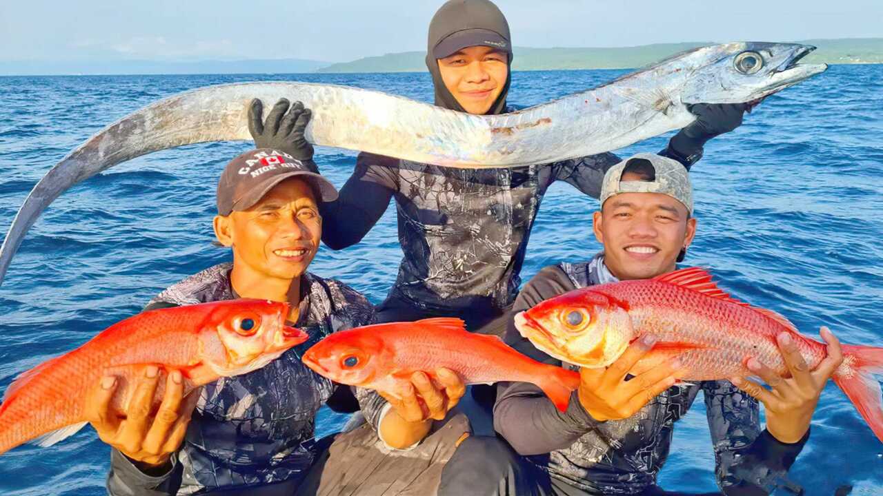 兩米長的皇帶魚味道怎麼樣?看荒野牛人捕食它!