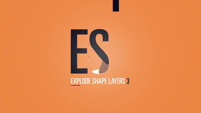 AE脚本形状层分离合并管理脚本 Explode Shape Layers v3.5.2 + 使用教程