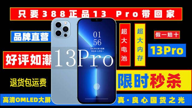 388元就能买的「正品」13 Pro 血亏还是真香?