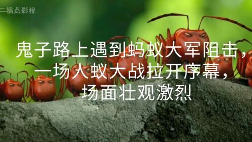 [图]鬼子路上遇到蚂蚁大军阻击，一场人蚁大战拉开序幕，场面壮观激烈