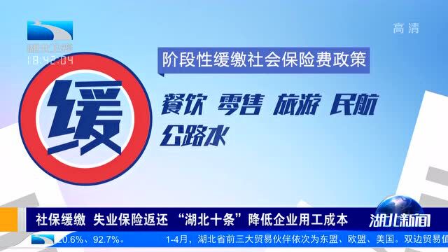 社保缓缴、失业保险返还……“湖北十条”降低企业用工成本