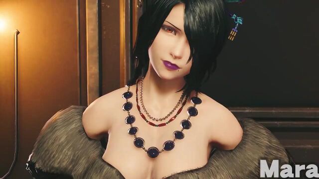 【A9VG】《最终幻想7 重制版》“FFX服装”Mod演示视频 蒂法变身近战黑魔 