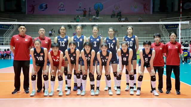 王音迪成为球队大腿!2022女排亚少赛小组赛第一场中国0:3日本HL