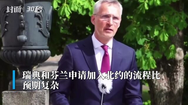 30秒|北约秘书长:瑞典和芬兰加入北约时间“无法确定”