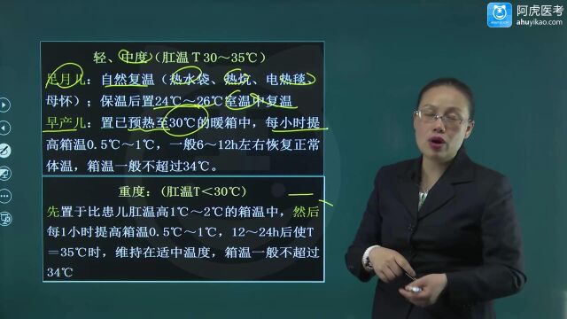 2022年阿虎医考儿科正高考试视频基础讲座 新生儿寒冷损伤综合征04hed01