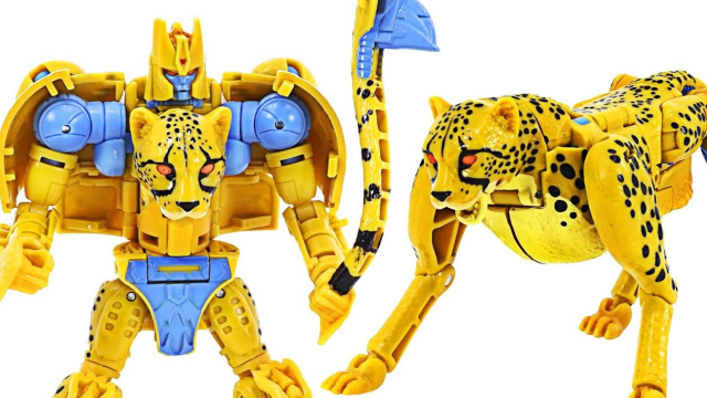 酷炫变形猎豹机器人玩具