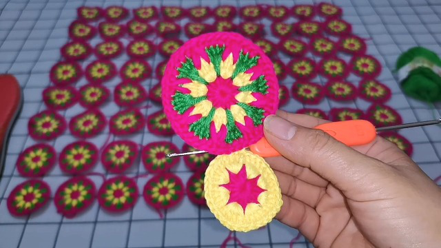 【款式二】毛线鞋鞋底后跟小圈花(樱花)钩法教程【三】