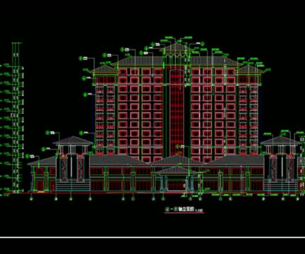 水电站厂房设计 门头商铺水电图纸CAD画施工图 室内设计3dmax建模景观建筑