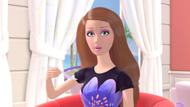 芭比:拉奎尔这发型绝了,就这还想把芭比比下去,头发都炸了