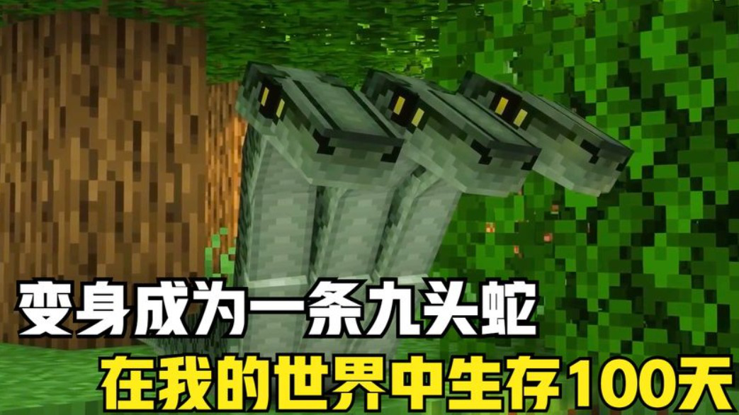 我的世界:变成九头蛇在mc里生存100天!(1-8)_腾讯视频