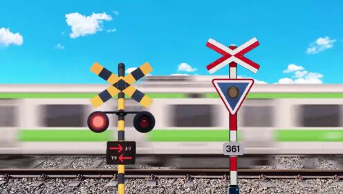 铁路火车动画系列:音乐红绿灯