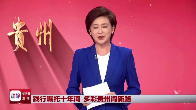 直播回看丨“中国这十年ⷮŠ贵州”主题新闻发布会