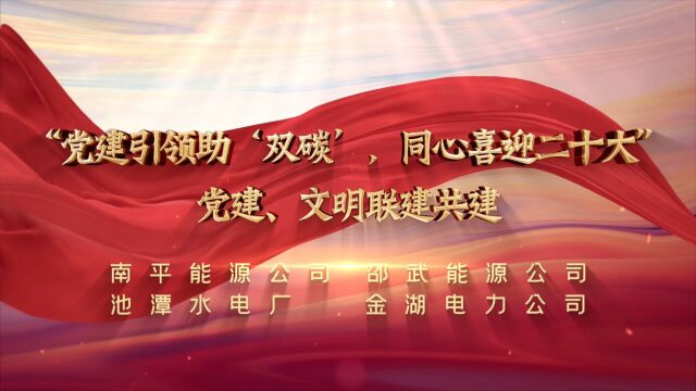 “党建引领助'双碳',同心喜迎二十大”党建、文明联建共建