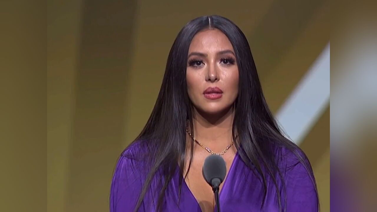 瓦妮莎 演讲最后对话科比并叫出科比的全名 #科比 #瓦妮莎名人堂演讲