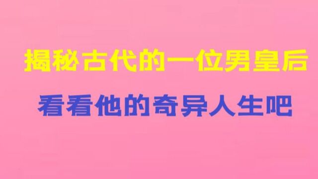 揭秘古代一位男皇后,他的名字韩子高,看看他的奇异人生吧