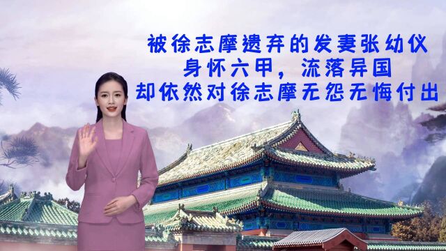 张幼仪:徐志摩遗弃的发妻张幼仪身怀六甲,流落异国,却依然对徐志摩无怨无悔付出