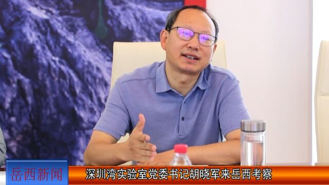 深圳湾实验室党委书记胡晓军来岳西考察