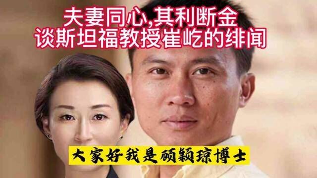 夫妻同心,其利断金,谈斯坦福教授崔屹的绯闻