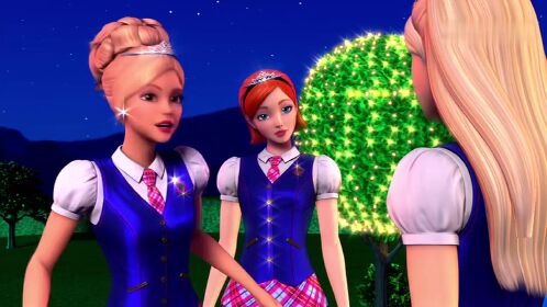 芭比之魅力公主学院#公主培训如果不能通过,就不能得到加冕,看来