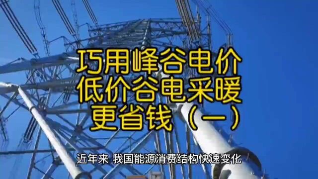 巧用峰谷电价 低价谷电采暖更省钱(一)