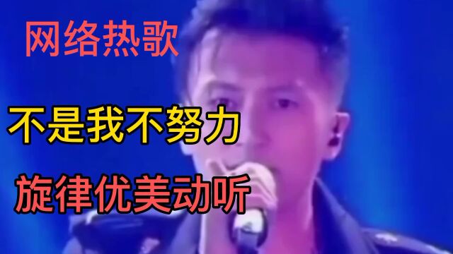 谢庭峰演唱一首《不是我不努力》