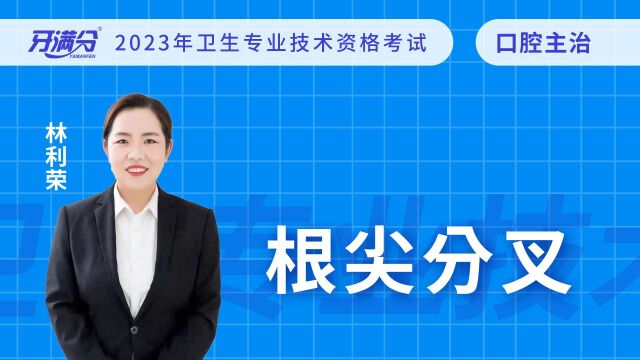 牙满分口腔执业助理医考视频——根尖分叉