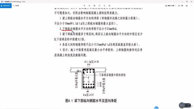 钢筋净距布置规范要求在结构梁图纸上怎么看?