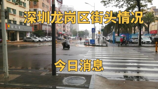 广东省深圳市,上午11点30分,深圳龙岗区街头情况