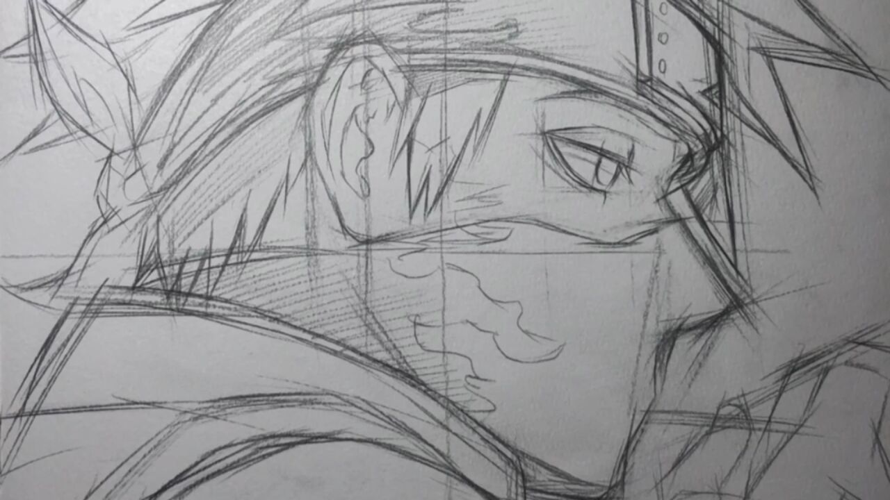 每次画到卡卡西的时候总能感觉到他在火影忍者里面的那种孤独感