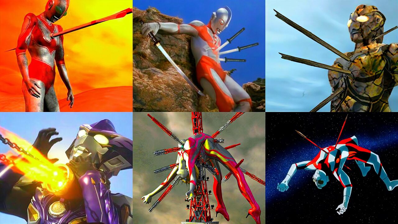 盘点10个被怪兽刺穿身体的奥特曼,赛罗当场死亡,看着让人心疼!