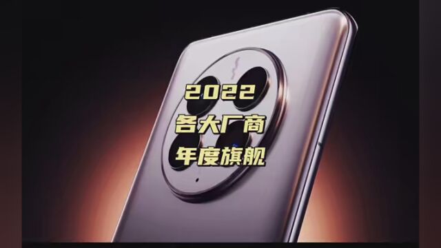 2022 各大厂商年度旗舰