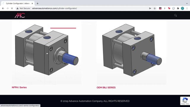 Advance Automation公司气缸系列3D CAD电子目录