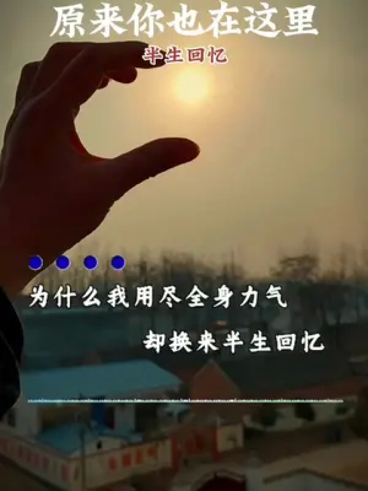 是曾经,无话可说是结局#人生路上要学会边走边忘记 #半生已过学会沉默