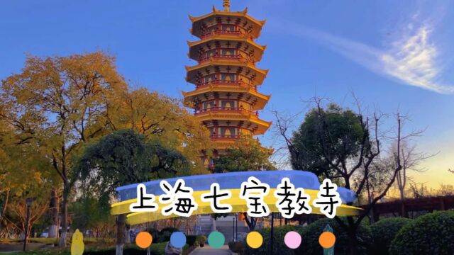 七宝教寺现在免费对外开放,旁边的七宝老街也热闹起来了