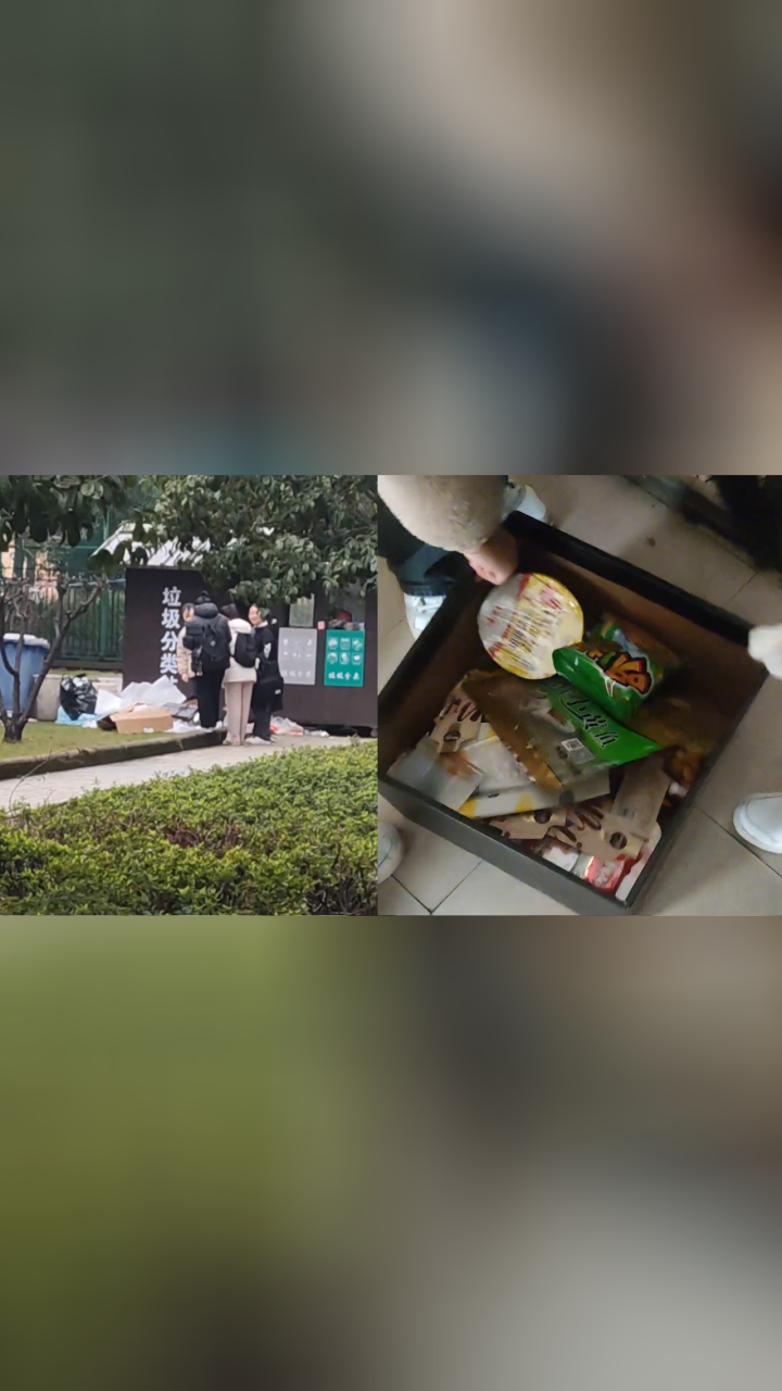 情人节女生守垃圾桶旁捡丢弃礼物,拆开一礼盒后瞬间狂喜:太抢手
