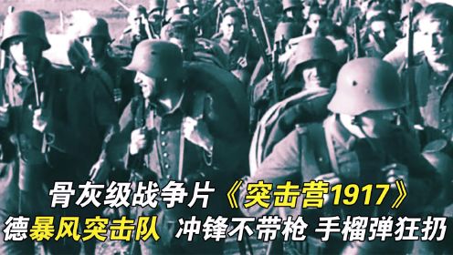 骨灰级战争片德《突击营1917》，冲锋不带枪手榴弹狂扔，法军懵了