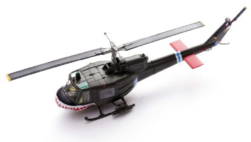 逍遥骑士！HM 1/72 UH-1C休伊直升机合金成品模型开箱测评