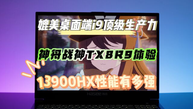 媲美桌面端i9顶级生产力!神舟战神TX8R9体验:13900HX性能多猛?