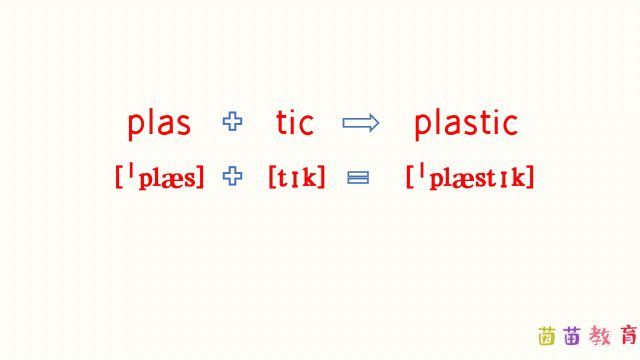 自然拼读:plastic